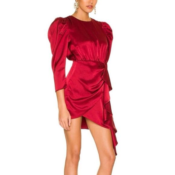 NWT - NBD Pandora Burgundy Dress Size XS - Picture 2 of 7